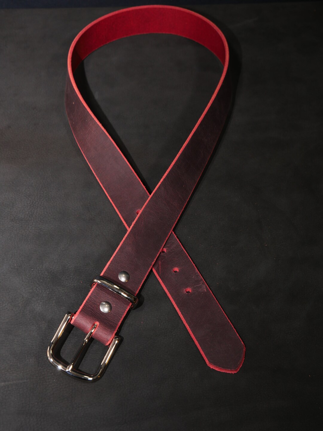 Vintage Oxblood Belt