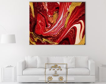 Red Gold Wall Art Etsy A wide variety of red and gold paintings options are available to you, such as subjects, style, and support base. red gold wall art etsy