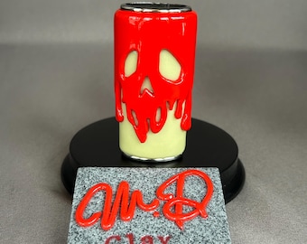 Handgefertigte Glow In The Dark Poison Apple Polymer Clay Feuerzeughülle