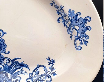 Vintage DISH REGENT BFK Boch Brothers Kéramis 1894 23x32cm Vintage DISH REGENT BFK Boch Brothers Kéramis 1894 23x32cm