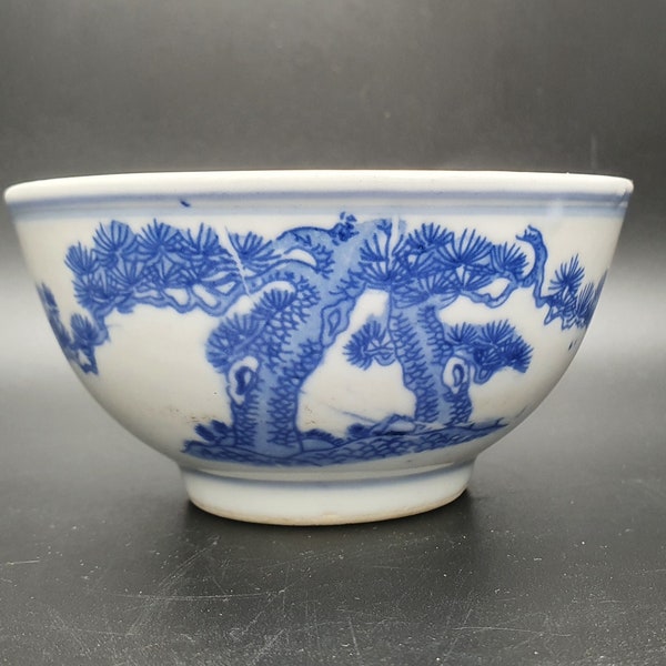 Bol ancien Porcelaine fine chinoise 1940 Tree #bowl