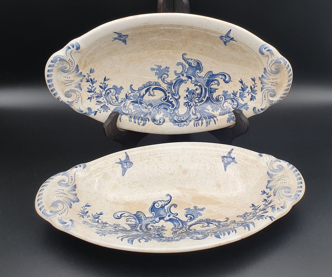 Vintage Saucier Dishes REGENT BFK Boch Frères Kéramis 1894 Set Etsy