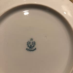 Porcelain RS Germany 5” dessert or salad plate.