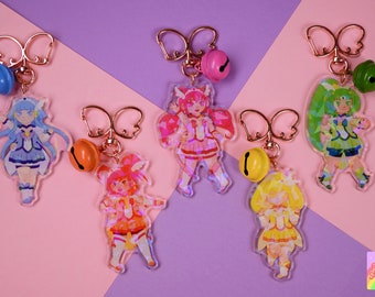 Smile Hübsche Mädchen doppelseitige Acrylanhänger