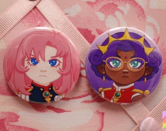 Revolution Girls Pinback Buttons