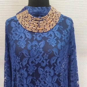 Handmade lace Kaftan/boubou/African women long dress