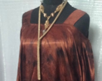 Vestido africano largo, boubou o caftán hecho a mano para mujer