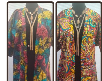 Stylish handmade Ankara kimono