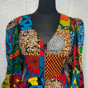 Peplum on sale kitenge jacket