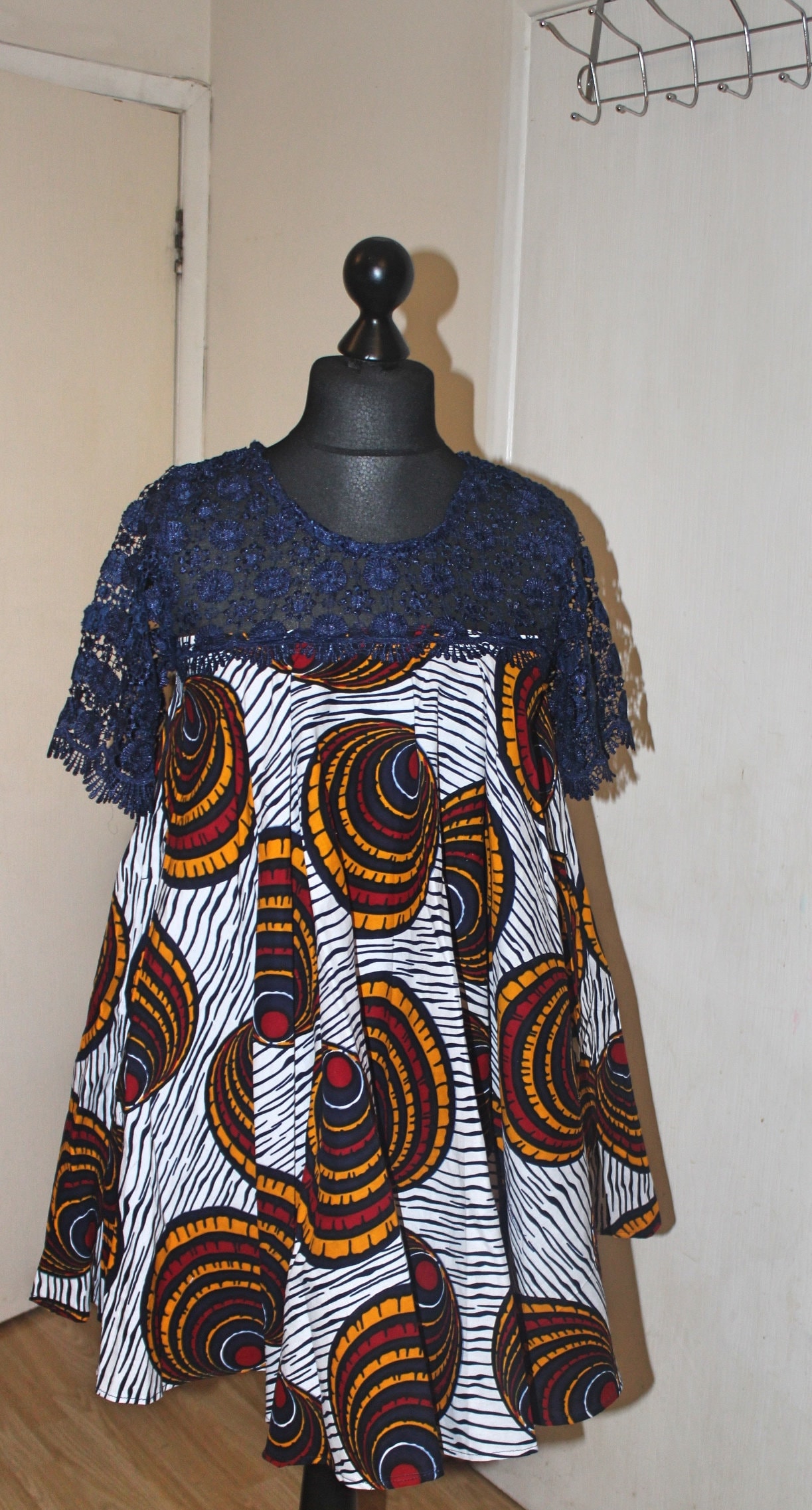 【正規品】acka lace flare dress size2 Adelyn Rae Adelyn R Illusion Yoke Lace Fit Flare Dress, $108