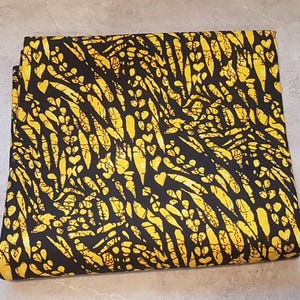African black&yellow ankara print fabric /African fabric by yard, African print fabric,Ankara fabric,wax print fabric