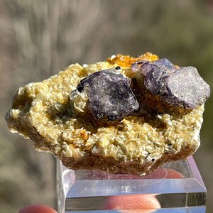 Fluorite on Mica from Erongo, Namibia