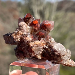 Hematite Included Quartz from Orange River, South Africa