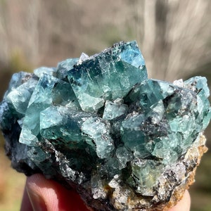 Fluorite with Quartz from the Northern Lights Pocket of the Diana Maria Mine in Weardale, England