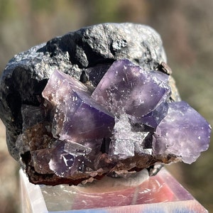 Fluorite with Galena from the Purple Rain Pocket of the Lady Annabella Mine in Weardale, England