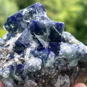 Fluorite with Quartz from the Supernova Pocket of the Diana Maria Mine in Weardale, England