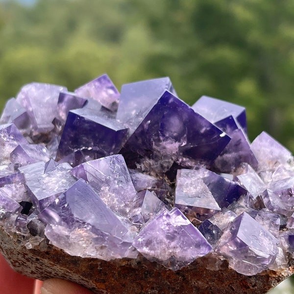 Fluorite from the Purple Rain Pocket of the Lady Annabella Mine in Weardale, England