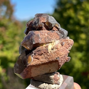 Hematite Included Quartz from Orange River, South Africa