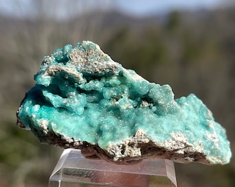 Blue Hemimorphite from Republic of Congo