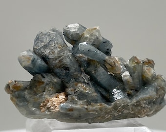 Indicolite (Blue Tourmaline) Included Quartz from Brazil