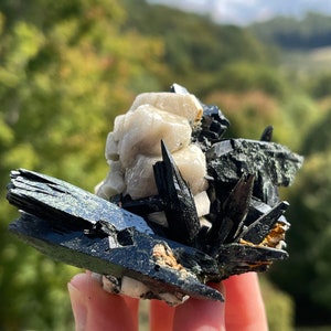 Aegirine on Feldspar from Mount Malosa in Zomba, Malawi