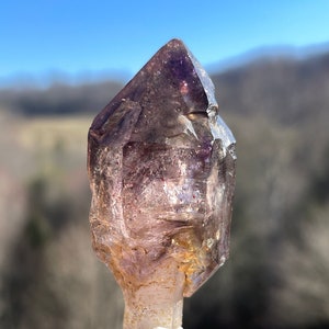 Hematite Included Amethyst Scepter from Zimbabwe