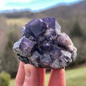 Fluorite from the Purple Rain Pocket of the Lady Annabella Mine in Weardale, England
