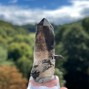 Smoky Quartz with Aegirine from Malawi