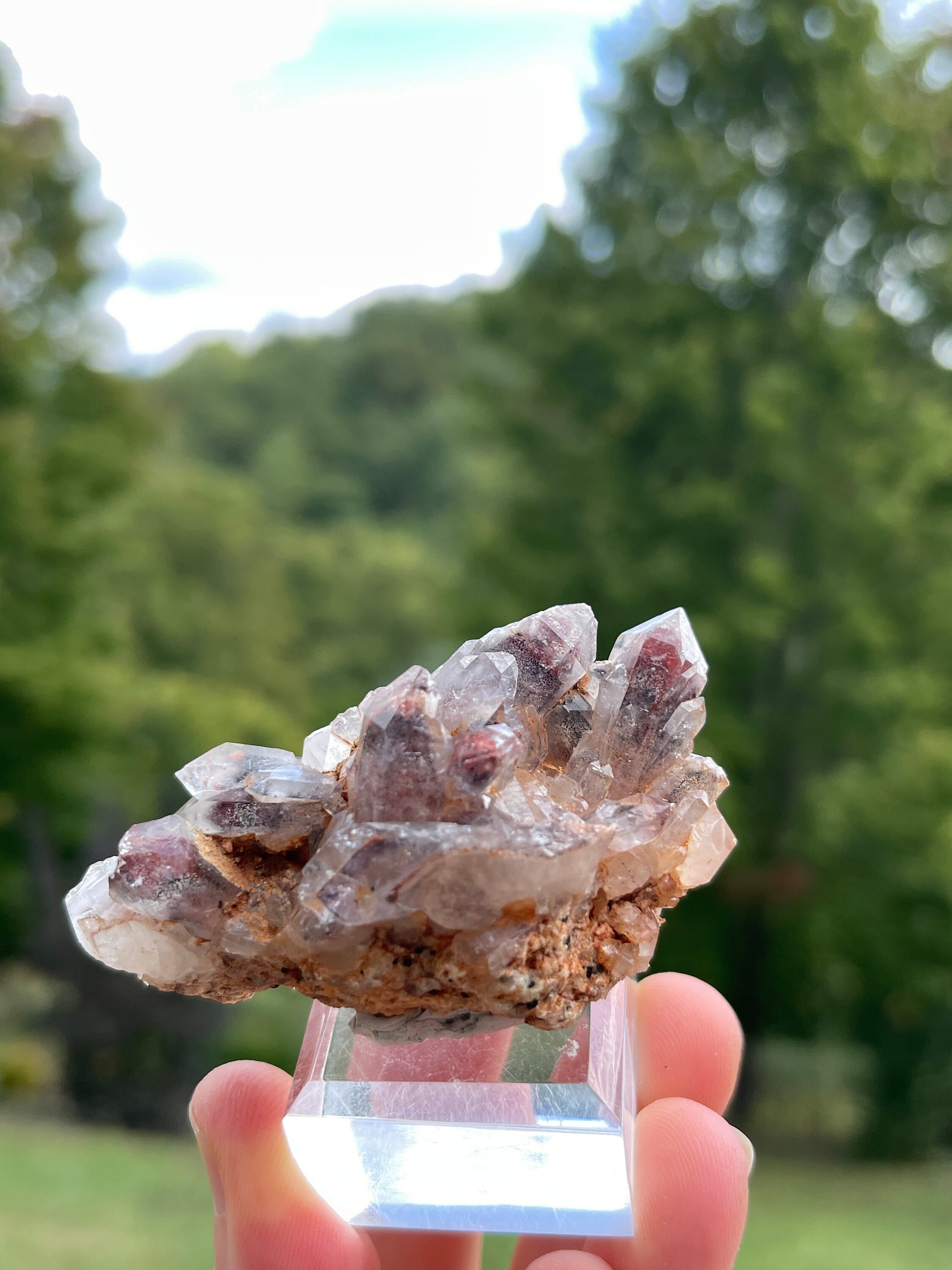 Hematite Included Quartz from Orange River, South Africa