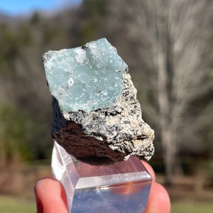 Smithsonite on Matrix from Choix, Mexico