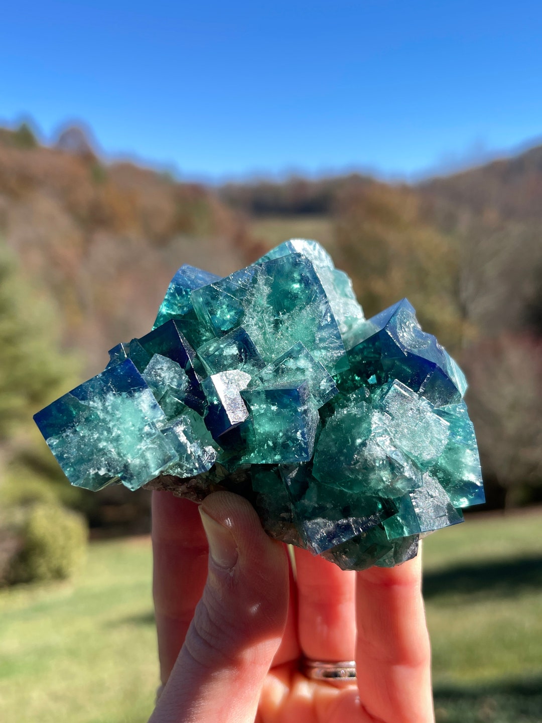 Fluorite From the 50 Year Pocket of the Rogerley Mine in