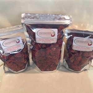 QUALITY Whole Dried Carolina Reaper Pepper Pods