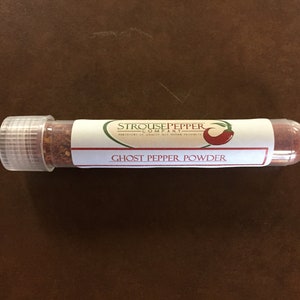 FRESH GROUND Ghost Pepper Powder ( 8 Grams/ Over 1/4 Oz, Screw on Cap )
