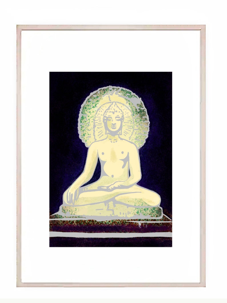 Wall Decor. Art Print. Home Wall Decor. Peaceful Buddha. Etsy