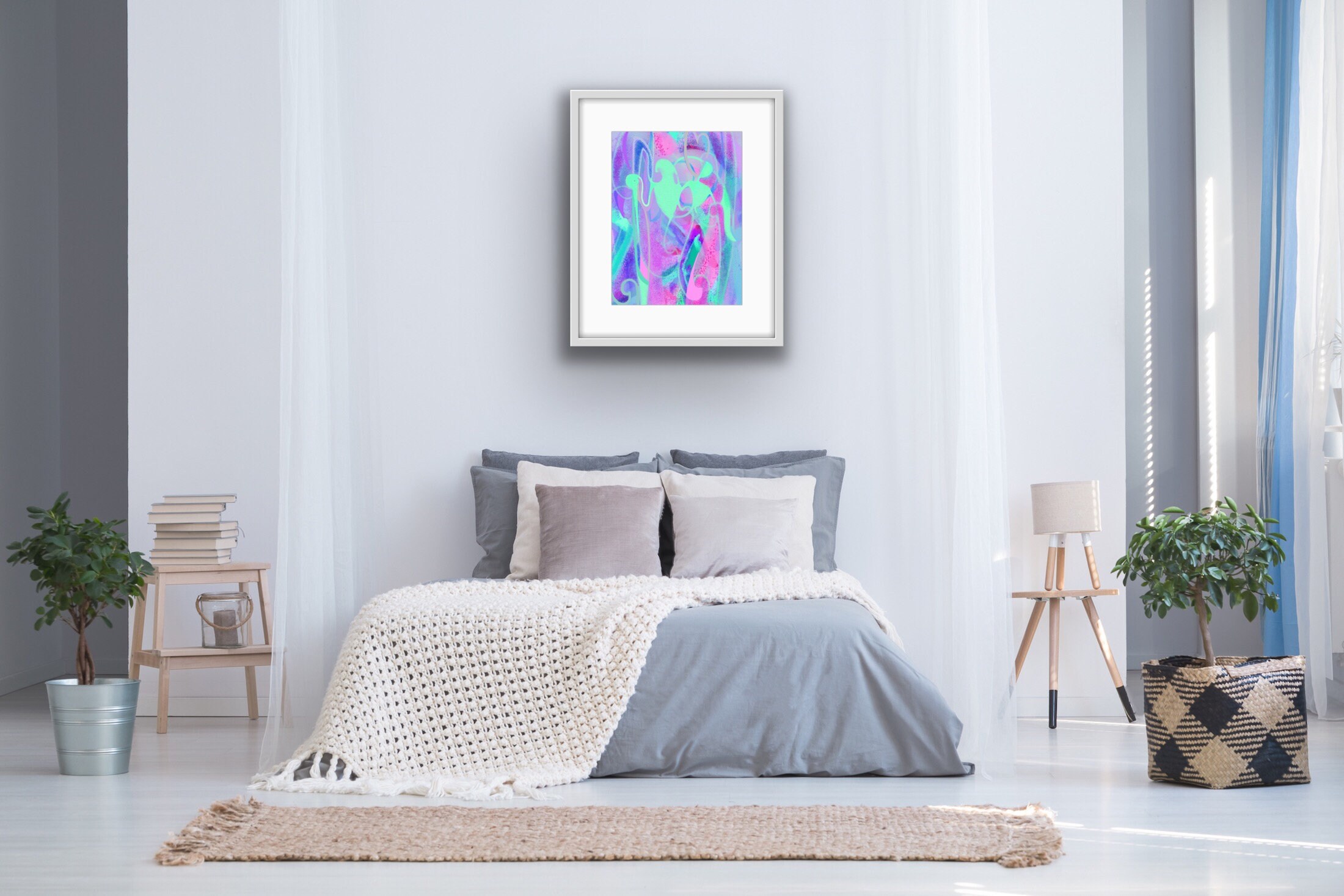 Abstract Art. Wall Decor. Bedroom Wall Decor. Modern Art. Etsy