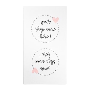 Fold-over Fabric Garment Product Tags For Handmade Items Customise with your own text 25mm x 50mm (056FO) Sewing Knitted Crochet Handsewn