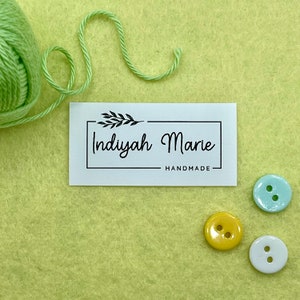 Clothing Product Tags For Handmade Items Wash Tag Instructions Logo Label Sew On 25mm x 50mm (018FL) Sewing Crochet Knitting Care Label