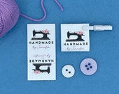 220 Etiquetas Para Coser A Mano - 11 Diseños Diferentes, Algodón, Tamaño 4x2 Cm, Para Personalizar Ropa Y Manualidades