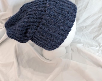Dark Blue Wool Hat