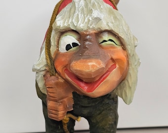 Henning Vintage norsk handskuren troll (20 cm)