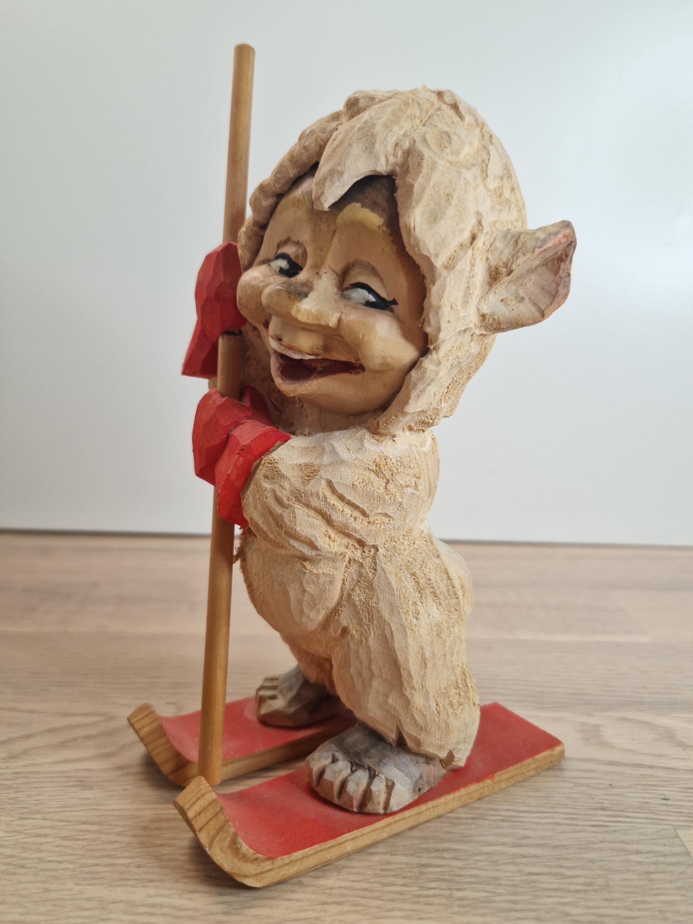 HENNINGトロール木彫人形 Amazon | 北欧ヴィンテージ ノルウェー Henning ヘニング Troll