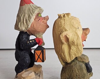 Henning Vintage Hand Carved Wooden Norwegian Trolls - Etsy