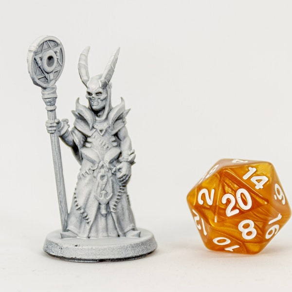 Cultist Warlock | Male | Wizard | Necromancer | Evil Cleric | Tabletop Games | RPG |  Dungeons and Dragons | DnD | Miniature | Mini | Figure