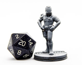 3D Printed Spaceman Miniature: Resin Sci-Fi Figure, DnD RPG