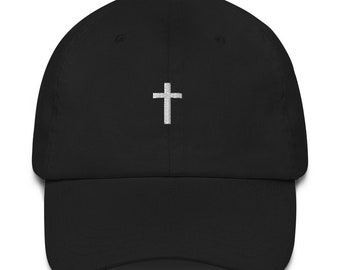 Christian Cross Dad hat - Cross hat - Great gift idea - Hat - Baseball Cap - Religious Gift