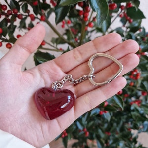Heart Of Glass key chain ornament