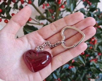 Heart Of Glass key chain ornament