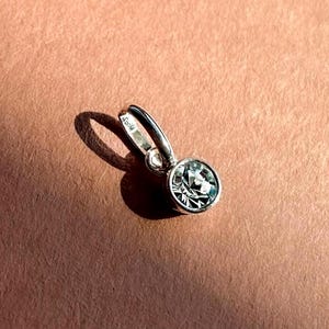 APRIL | Sterling Silver Cubic Zirconia Birthstone Charm, Jewellery Add On, Birthstone Pendant, Necklace Bracelet Charm