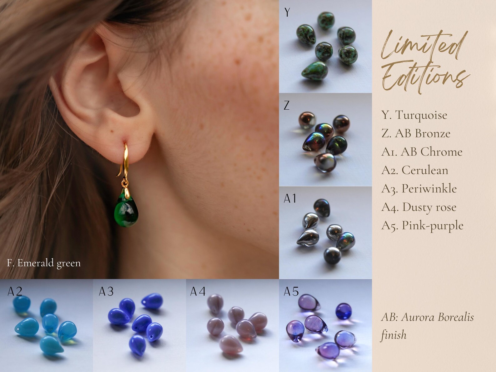 Blue Aurora Twist Drop Earrings main image 1