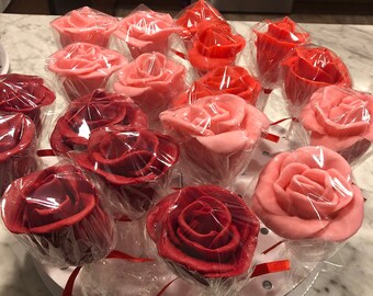Rose Cake Pops Etsy